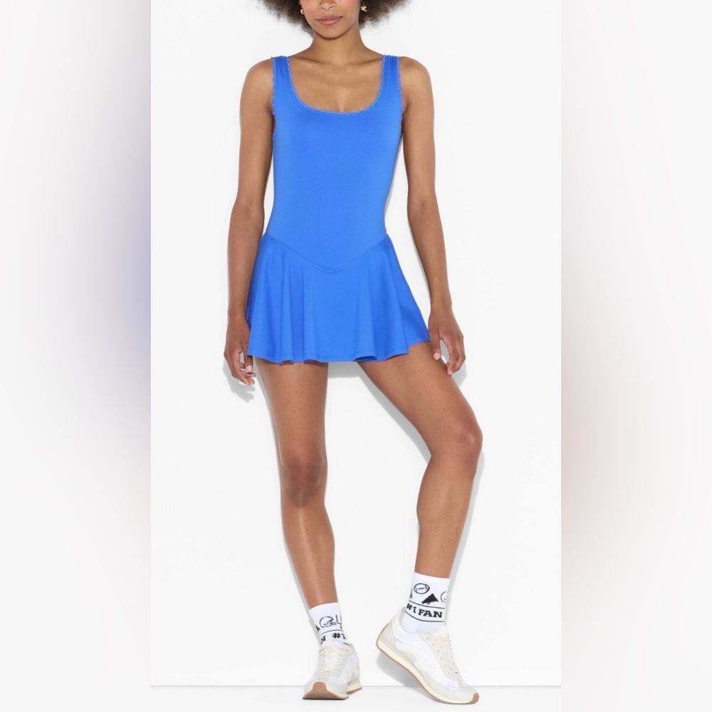 Women’s  Game Day Lace Drop Waist mini Skater Dress